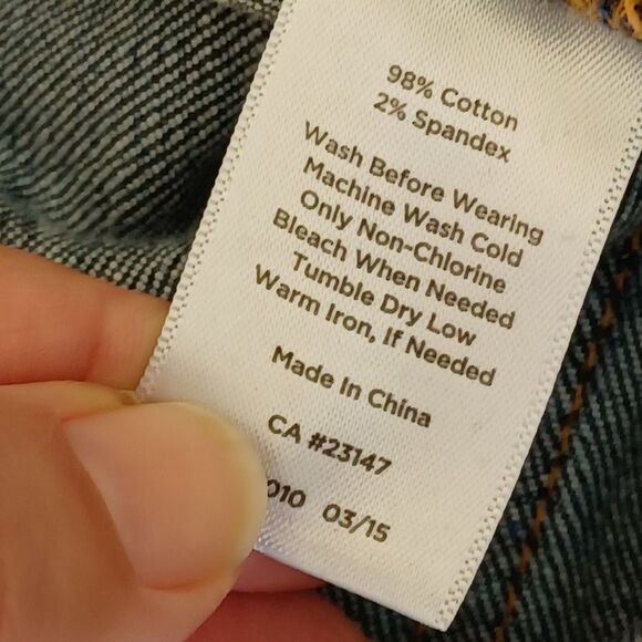 Talbots Jeans Sz 12 Flare Bootcut Wide Leg Flawless Five Pocket Blue Western - Picture 6 of 12